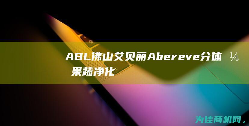 ABL 佛山艾贝丽Abereve分体式果蔬净化仪