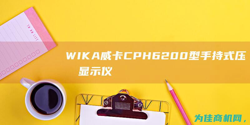 WIKA威卡CPH6200型手持式压力显示仪 精准测量表压和绝压数据 (wika威卡中国官网)