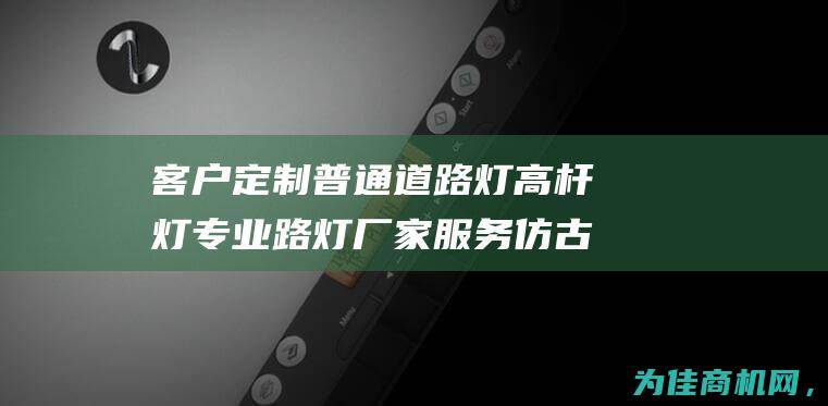 客户定制普通道路灯 高杆灯 专业路灯厂家服务 仿古路灯等产品 (客户定制普通商品)