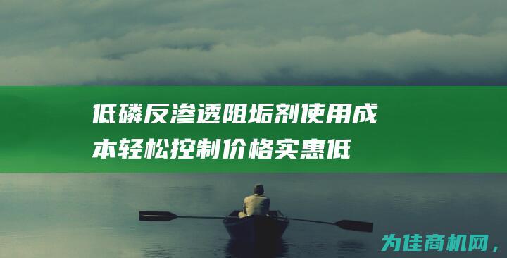 低磷反渗透阻垢剂 使用成本轻松控制 价格实惠 (低磷反渗透阻剂有哪些)