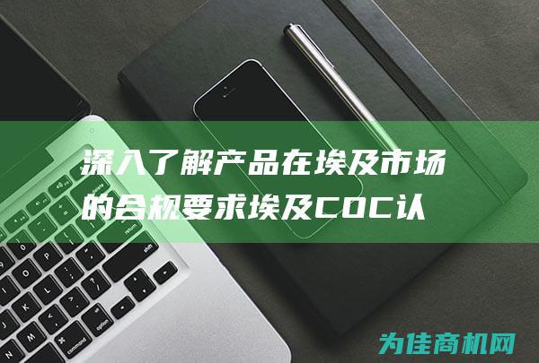 深入了解产品在埃及市场的合规要求 埃及COC认证 (深入了解产品知识)