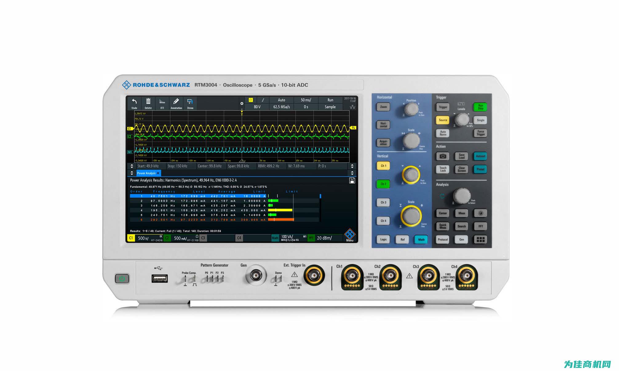 涵盖示波器、信号发生器、频谱分析仪及更多 (示波器)
