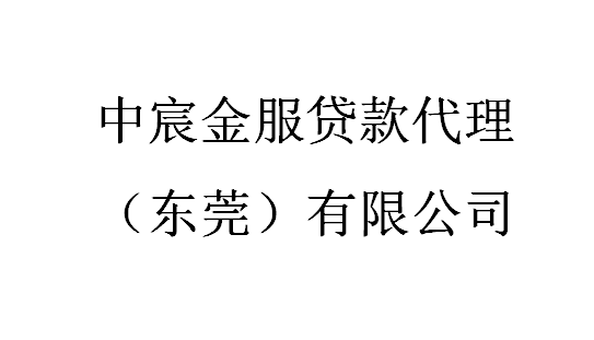 中宸金服贷款代理（东莞）有限公司