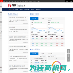 同花顺股指期货-中国最专业的股指期货网站