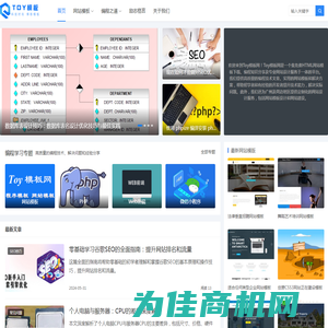 Toy模板网-免费的HTML网站模板下载与编程知识分享平台